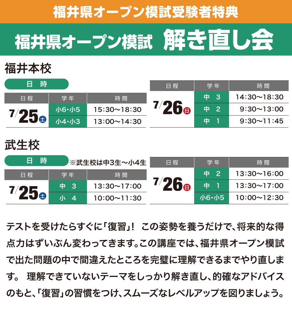 解き直し会